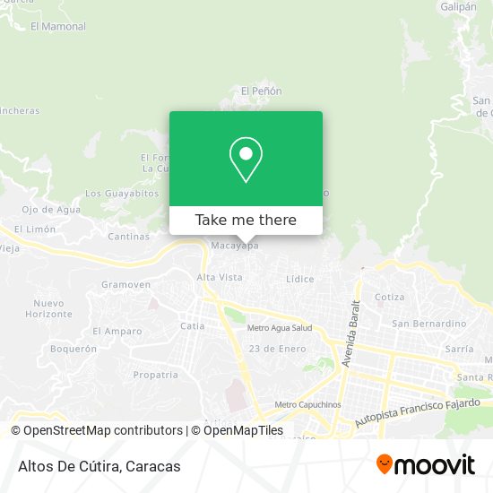 Altos De Cútira map