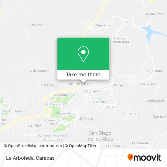 La Arboleda map