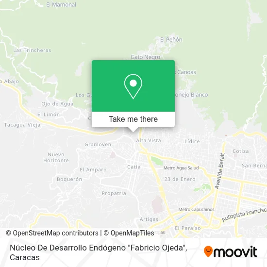Núcleo De Desarrollo Endógeno "Fabricio Ojeda" map