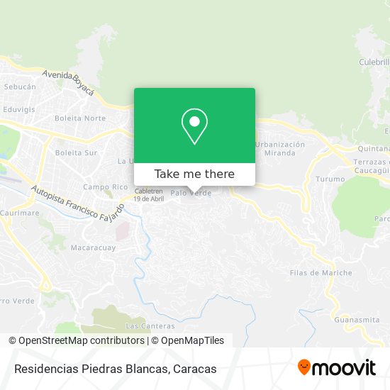 Residencias Piedras Blancas map