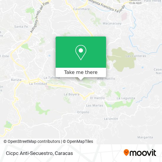 Mapa de Cicpc Anti-Secuestro