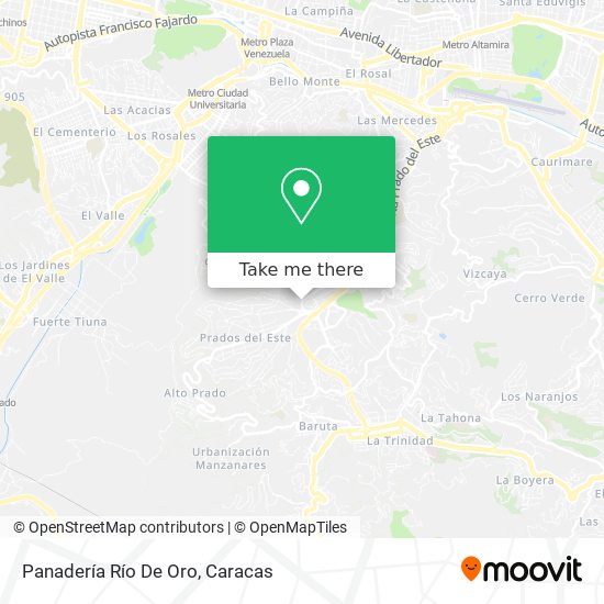 Panadería Río De Oro map