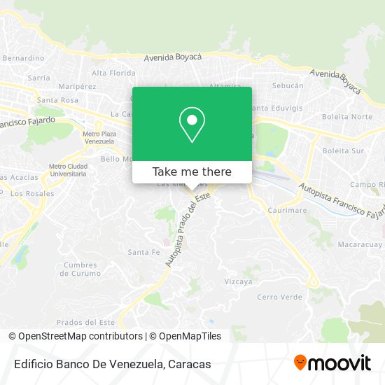 Edificio Banco De Venezuela map