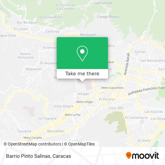 Barrio Pinto Salinas map