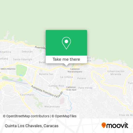 Quinta Los Chavales map