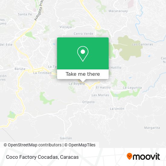 Coco Factory Cocadas map