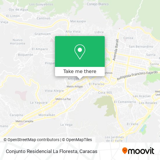 Mapa de Conjunto Residencial La Floresta