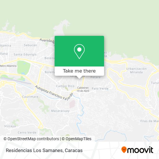 Residencias Los Samanes map