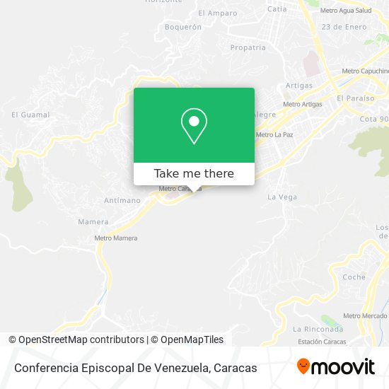 Conferencia Episcopal De Venezuela map