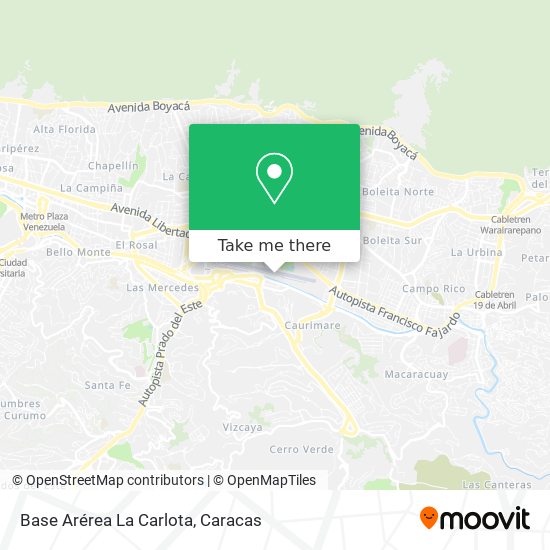 Base Arérea La Carlota map