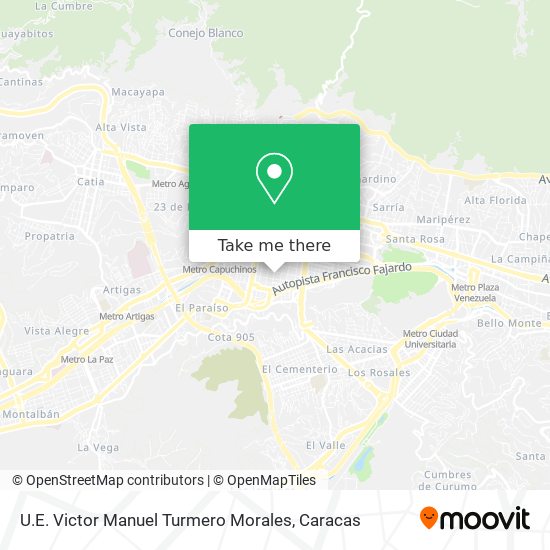 U.E. Victor Manuel Turmero Morales map