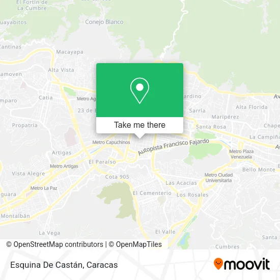 Esquina De Castán map