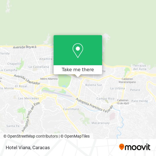 Hotel Viana map