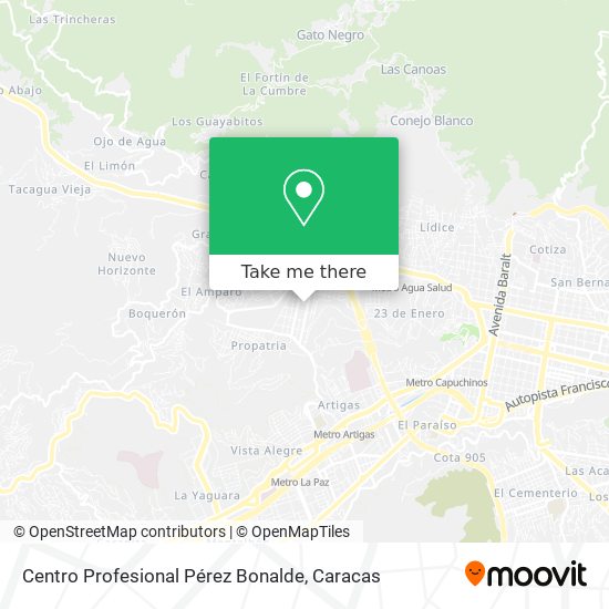 Centro Profesional Pérez Bonalde map