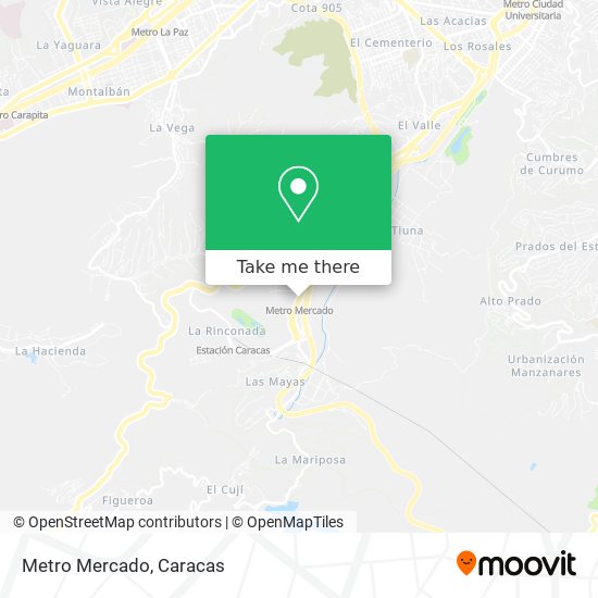 Metro Mercado map