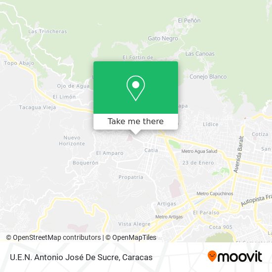 Mapa de U.E.N. Antonio José De Sucre
