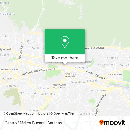 Mapa de Centro Médico Bucaral