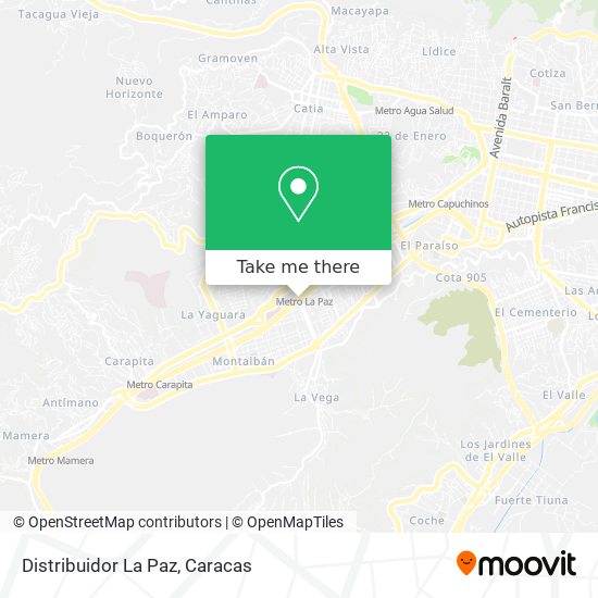 Distribuidor La Paz map