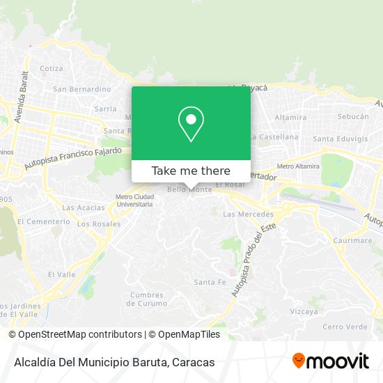 Alcaldía Del Municipio Baruta map