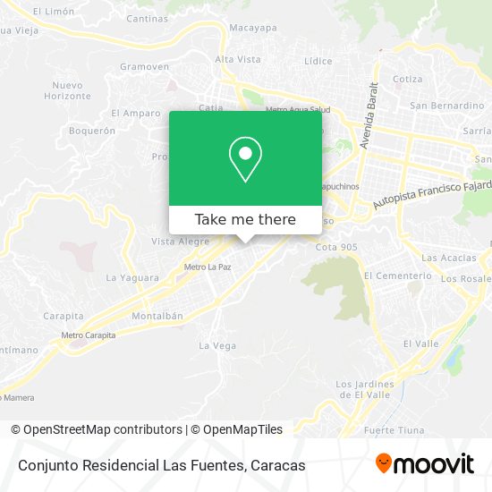 Mapa de Conjunto Residencial Las Fuentes