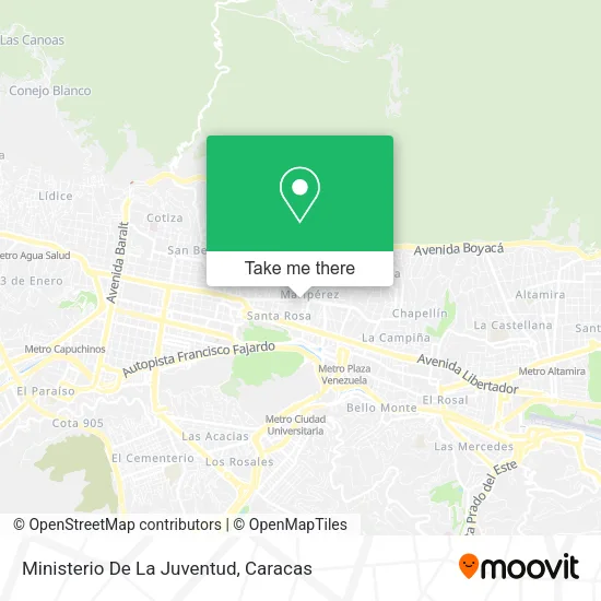 Ministerio De La Juventud map