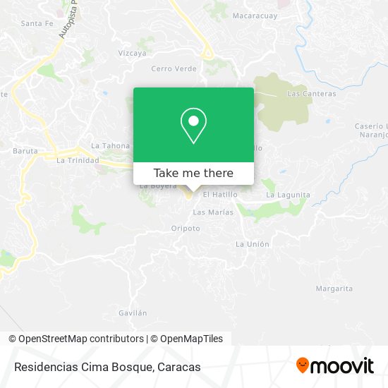 Residencias Cima Bosque map