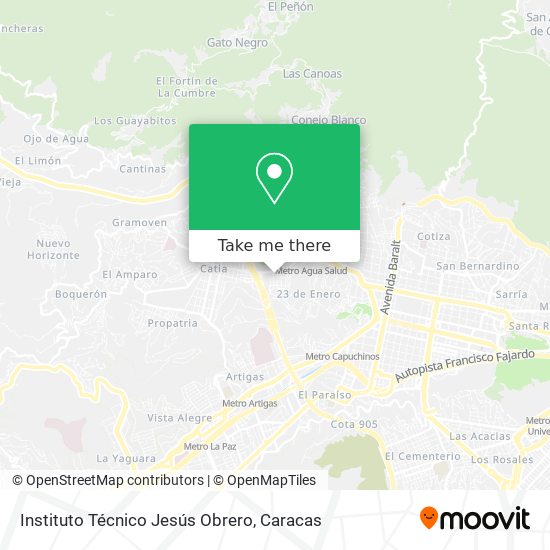 Instituto Técnico Jesús Obrero map