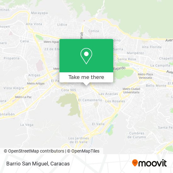 Barrio San Miguel map