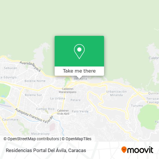 Residencias Portal Del Ávila map
