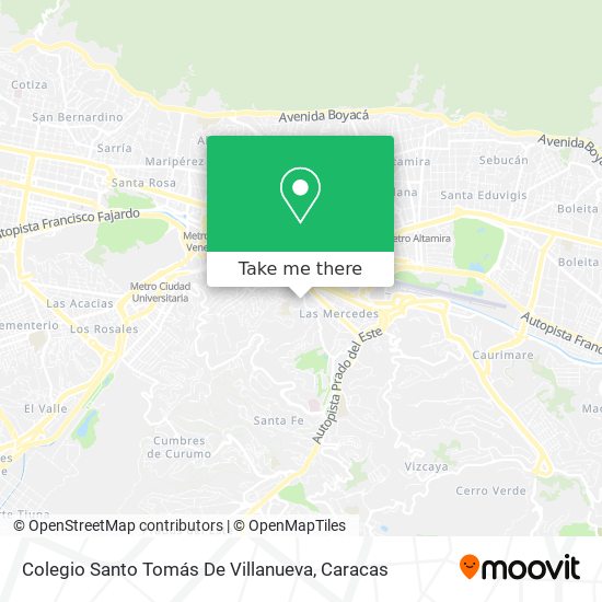 Colegio Santo Tomás De Villanueva map