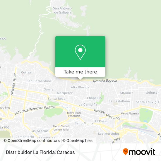 Mapa de Distribuidor La Florida