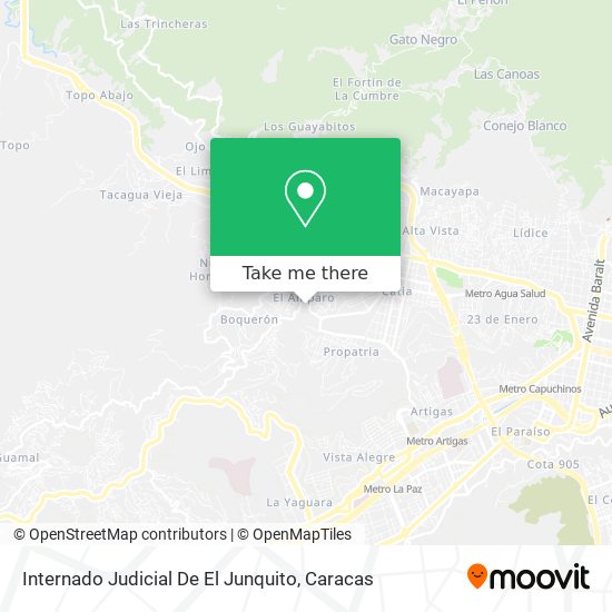 Internado Judicial De El Junquito map