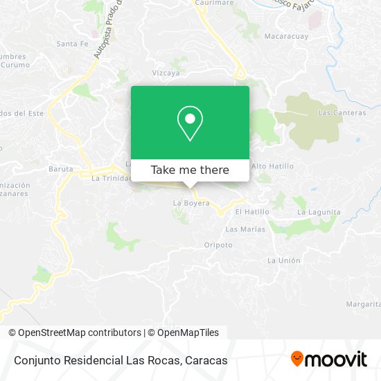 Mapa de Conjunto Residencial Las Rocas