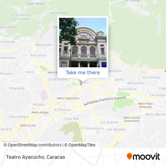 Mapa de Teatro Ayacucho