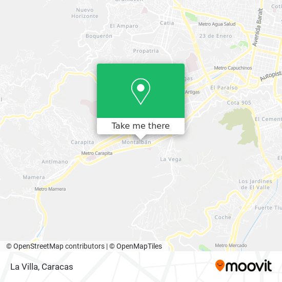 La Villa map