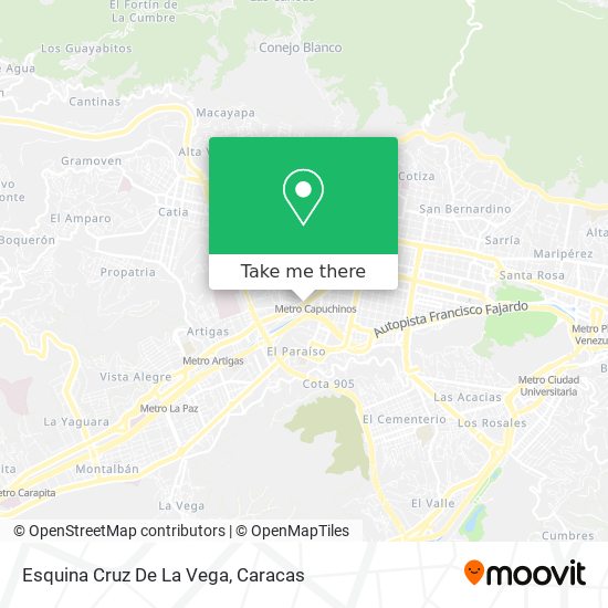 Esquina Cruz De La Vega map