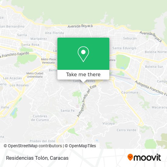 Residencias Tolón map