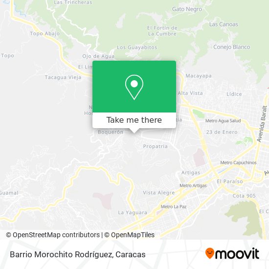 Barrio Morochito Rodríguez map