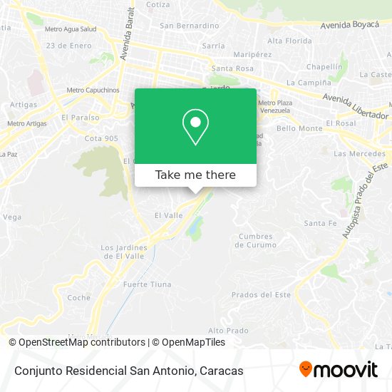 Mapa de Conjunto Residencial San Antonio