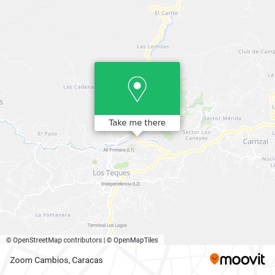 Zoom Cambios map