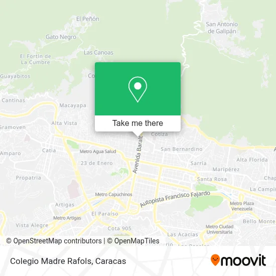 Colegio Madre Rafols map