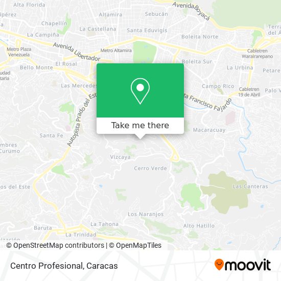 Centro Profesional map