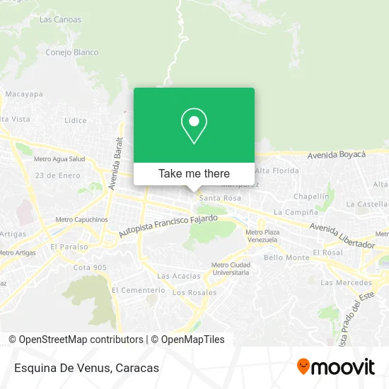 Mapa de Esquina De Venus