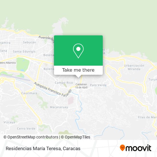 Mapa de Residencias María Teresa