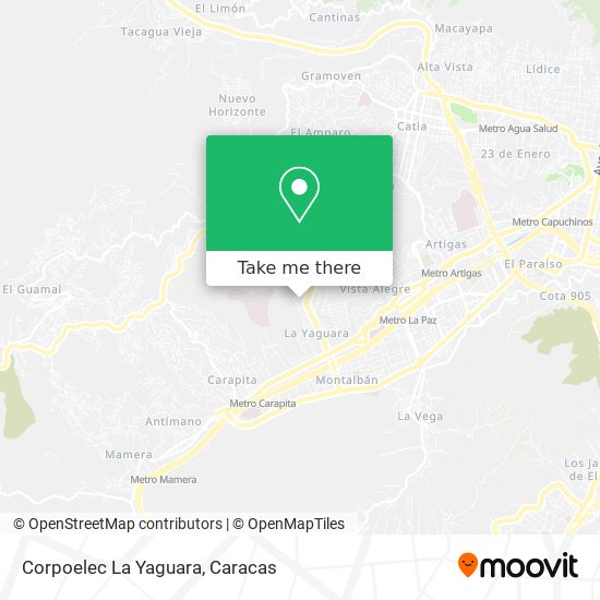 Corpoelec La Yaguara map