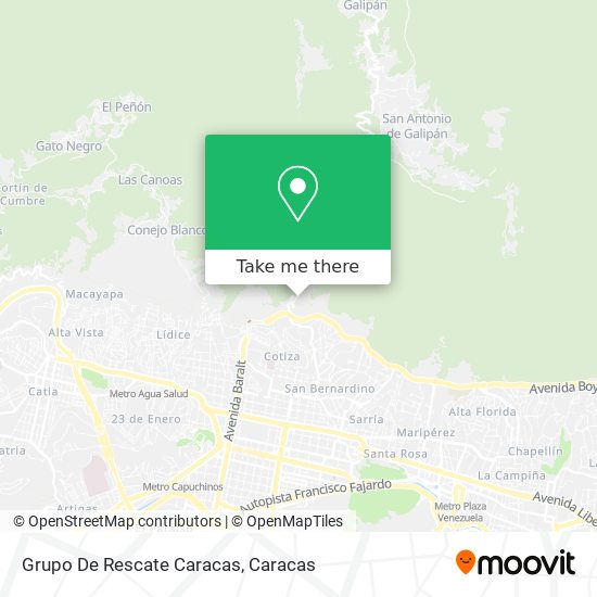 Grupo De Rescate Caracas map