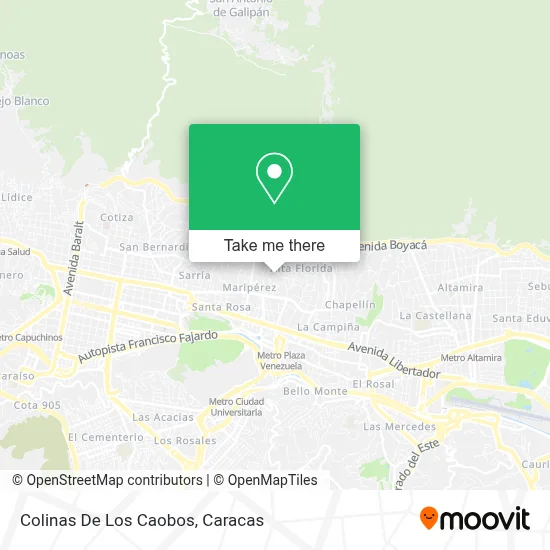 Mapa de Colinas De Los Caobos
