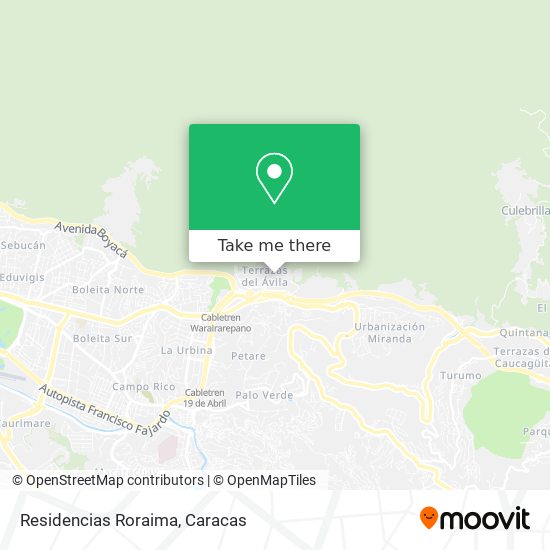 Residencias Roraima map