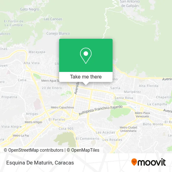 Esquina De Maturín map