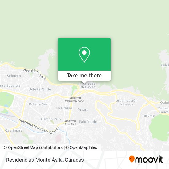 Residencias Monte Ávila map